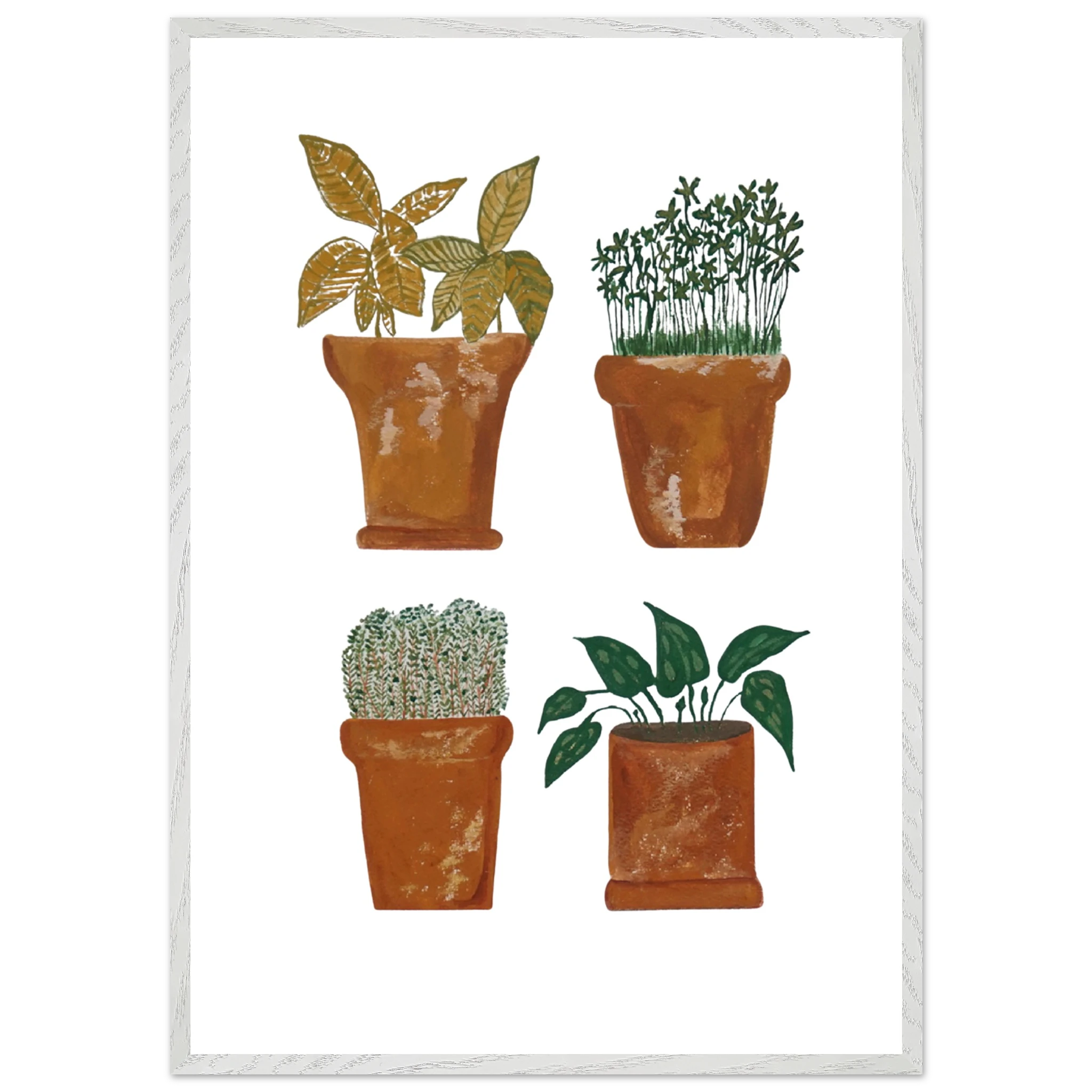 Premium Wooden Framed Poster With Premium Semi-Glossy Paper Macetas